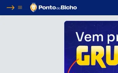 Botão no header para abrir menu.