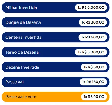 Seção modos para jogar na Passe vai e vem.