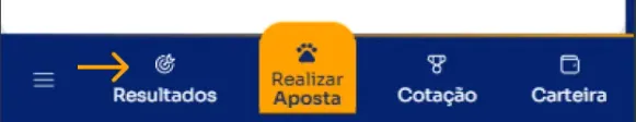 Link para a página de resultados no dispositivo móvel.